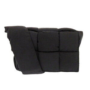 Bottega Veneta Padded Cassette Nylon Black Shoulder Bag